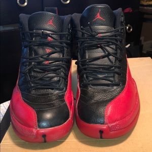 Air Jordan Black and Red 12 Size 13